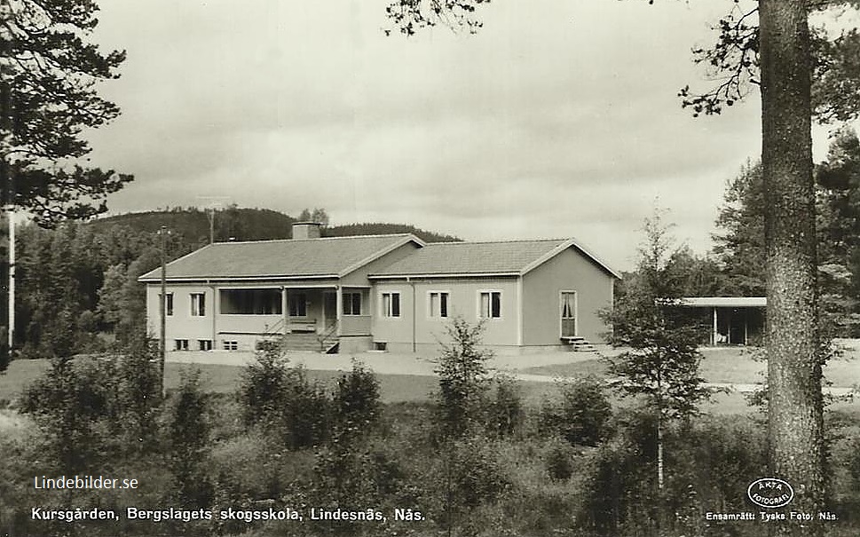 Vansbro, Kursgården, Bergslagets Skogsskola, Lindesnäs, Nås