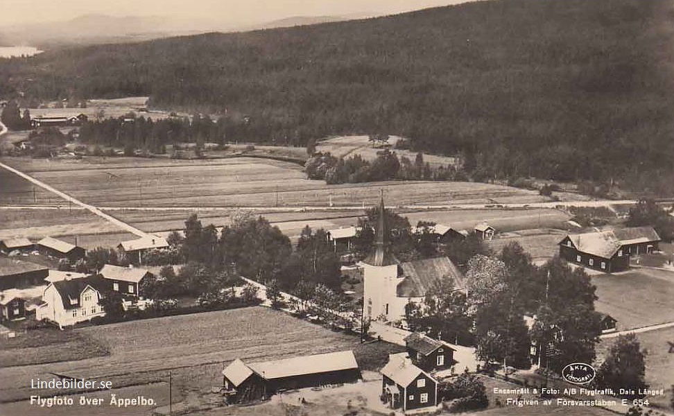 Vansbro, Flygfoto över Äppelsbo