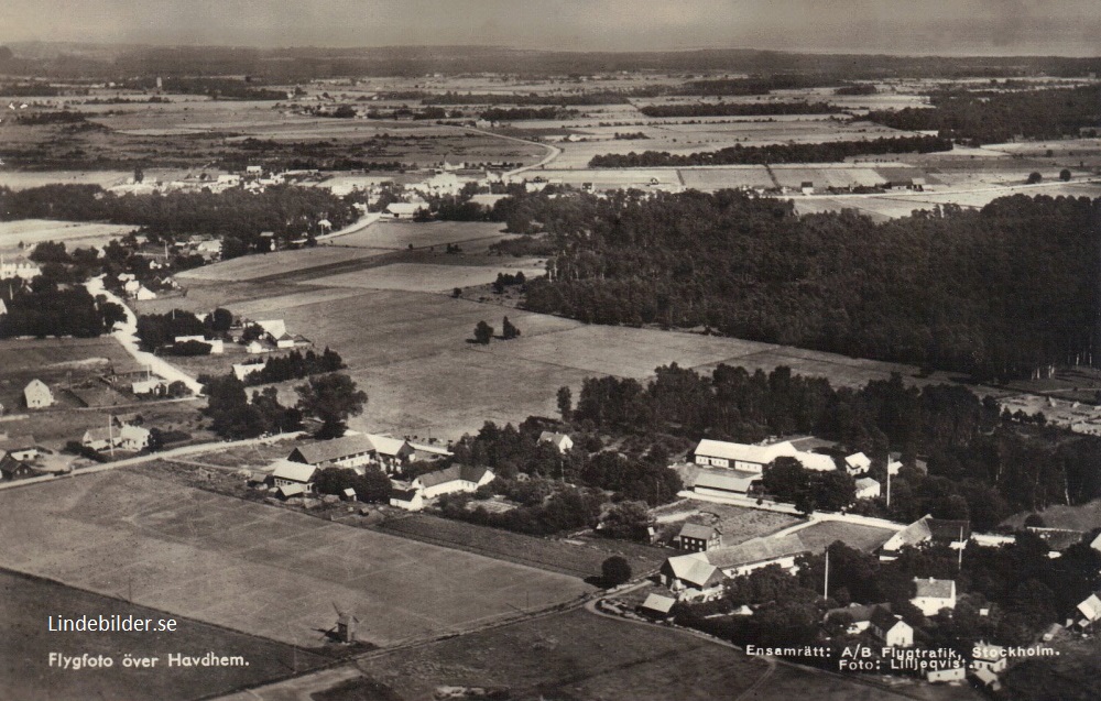 Flygfoto över Havdhem,