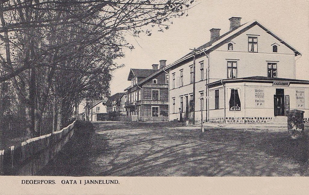 Degerfors, Gata i Jannelund 1916