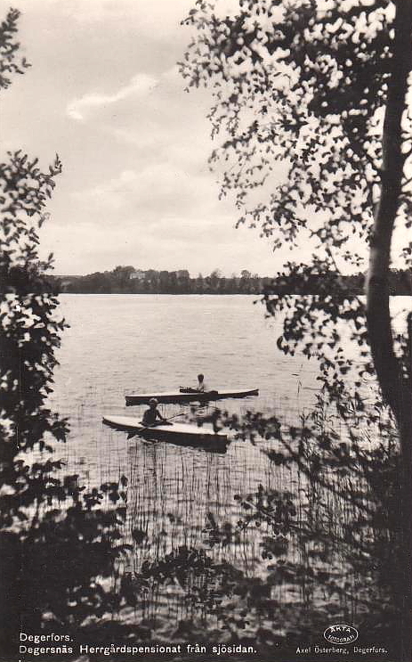 Degerfors, Degernäs Herrgårdspensionat från Sjösidan 1937