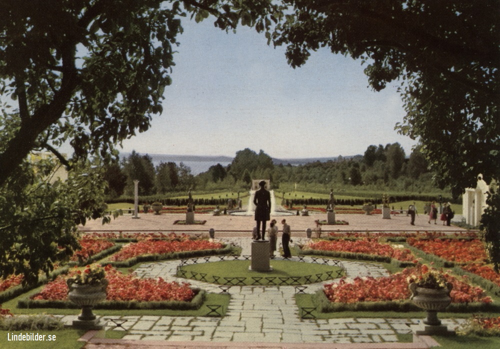 Rottneros södra park. Rosengården