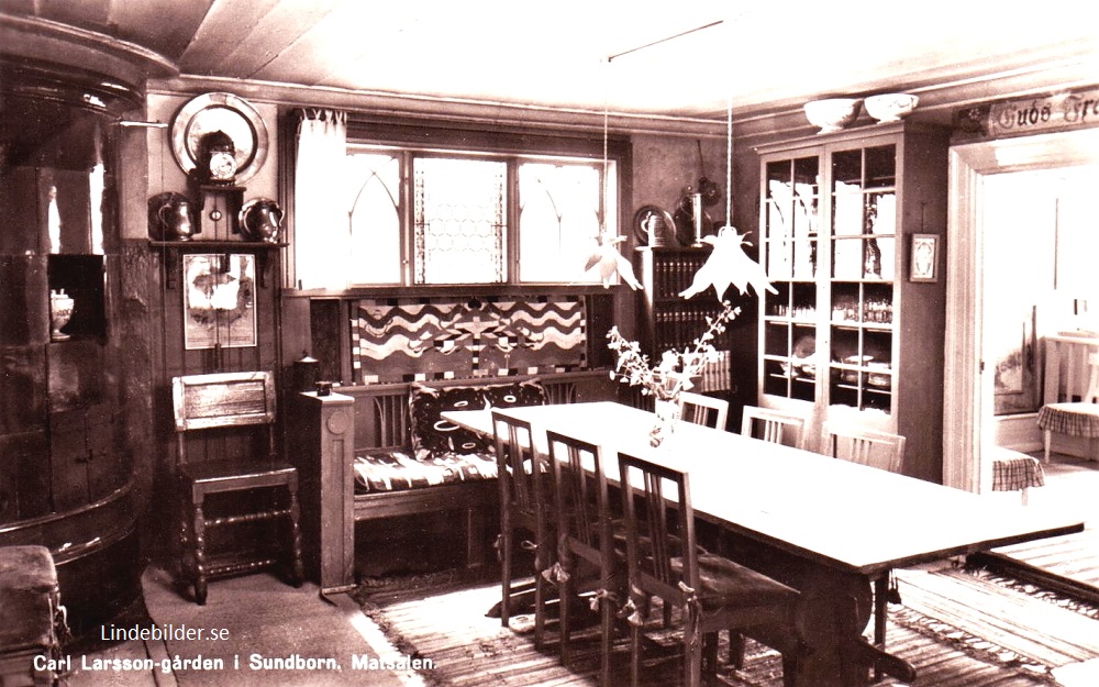 Carl Larsson gården i Sundborn. Matsalen