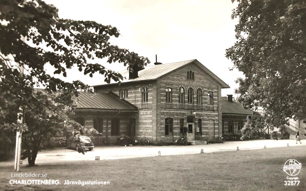 Charlottenberg. Järnvägsstationen