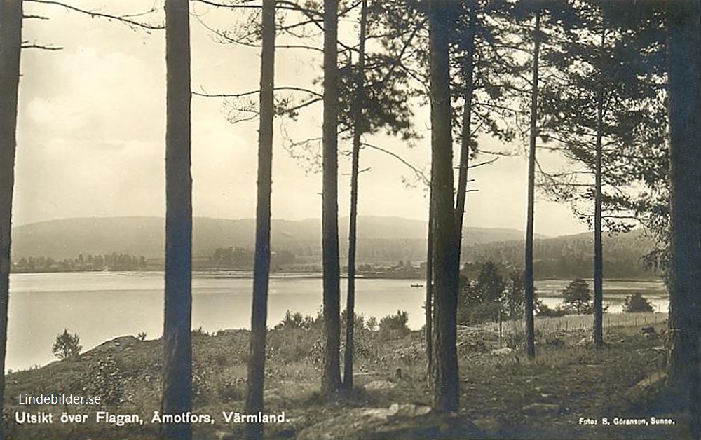 Utsikt över Flagan, Åmotfors, Värmland