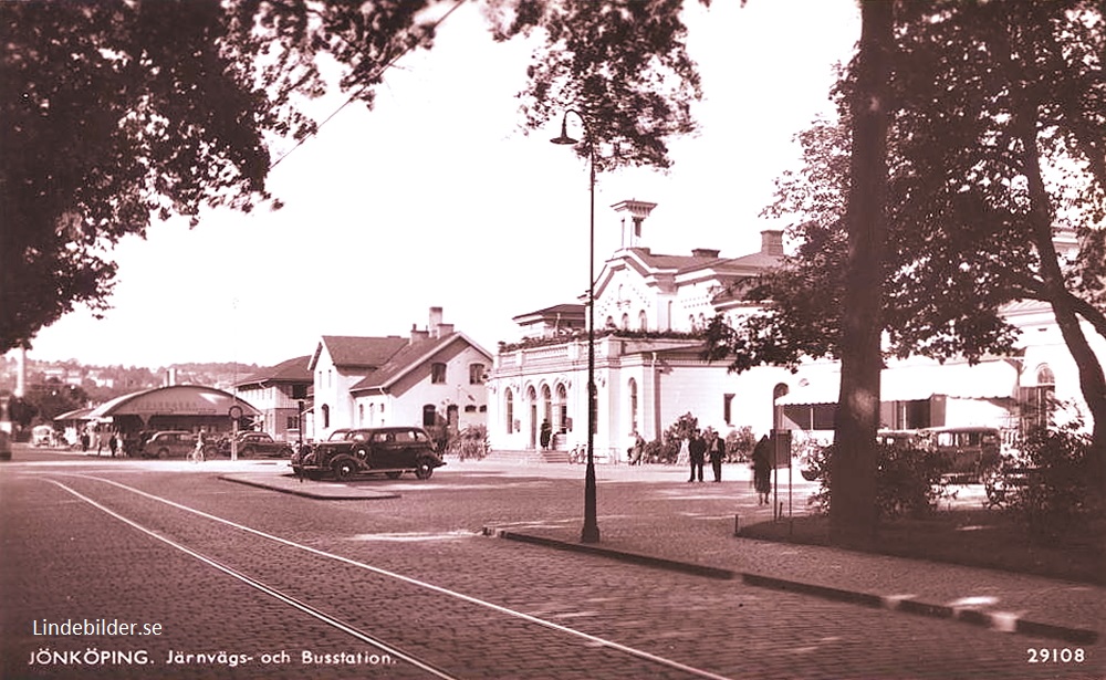 Jönköping. Järnvägs- och Busstation