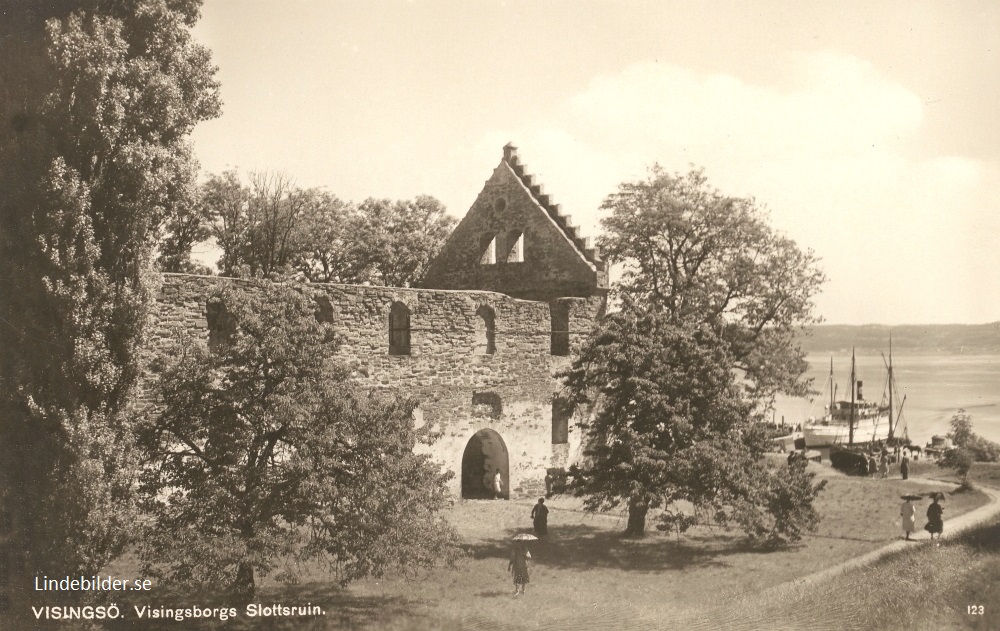 Visingsö. Visingsborgs Slottsruin