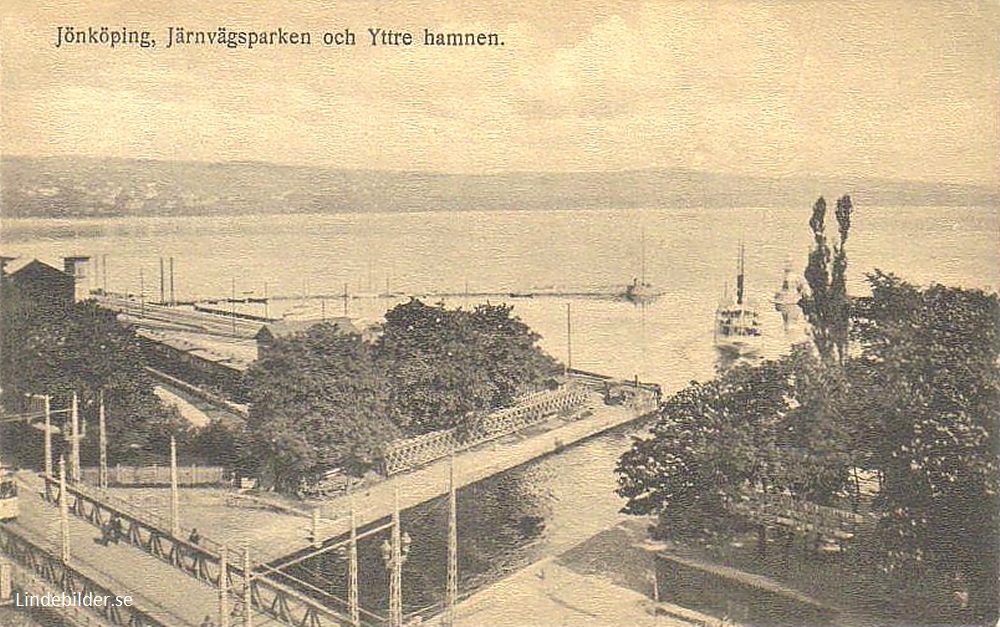 Jönköping, Järnvägsparken och Yttre hamnen