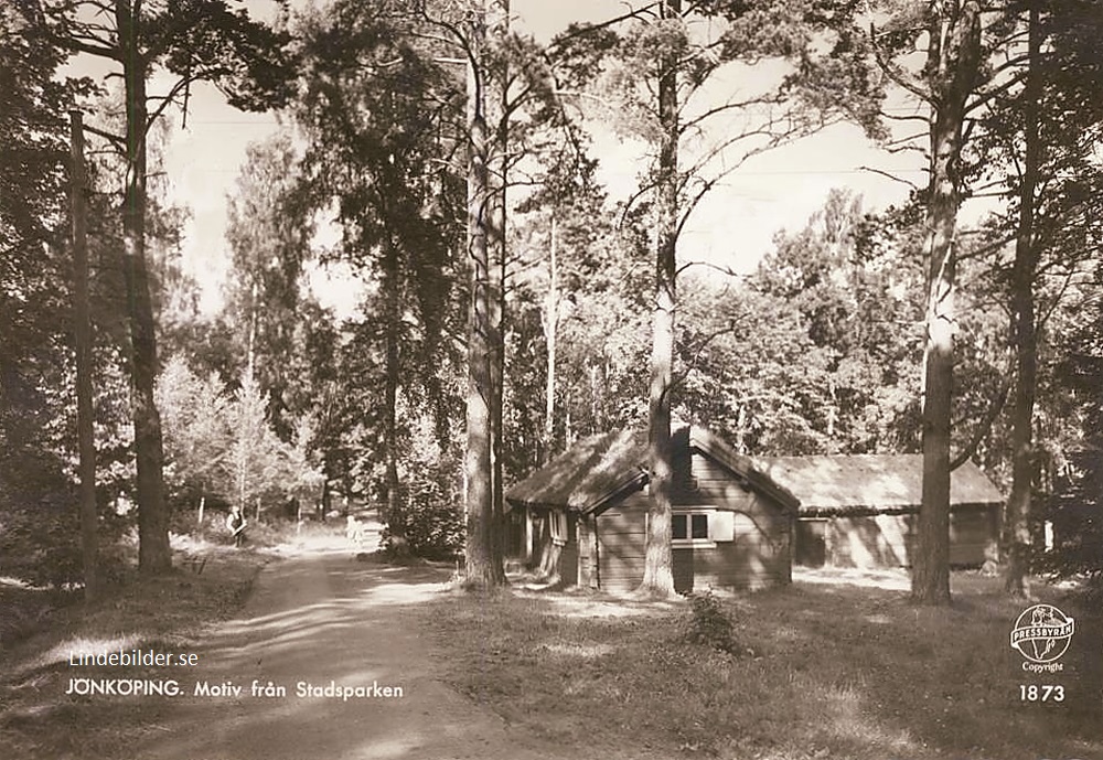 Jönköping. Motiv från Stadsparken