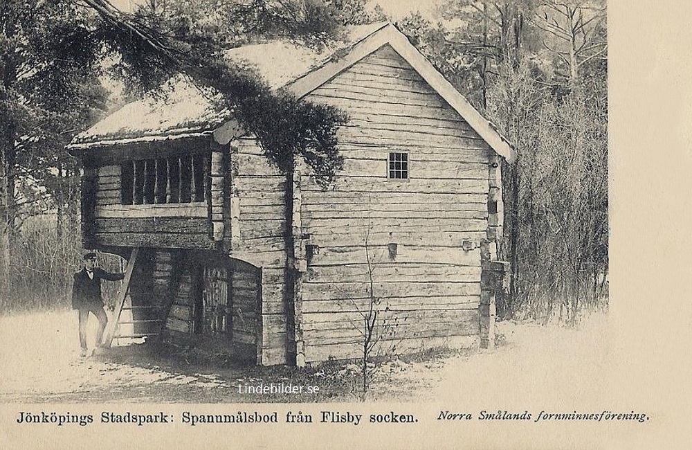 Jönköpings Stadspark: Spannmålsbod från Flisby socken