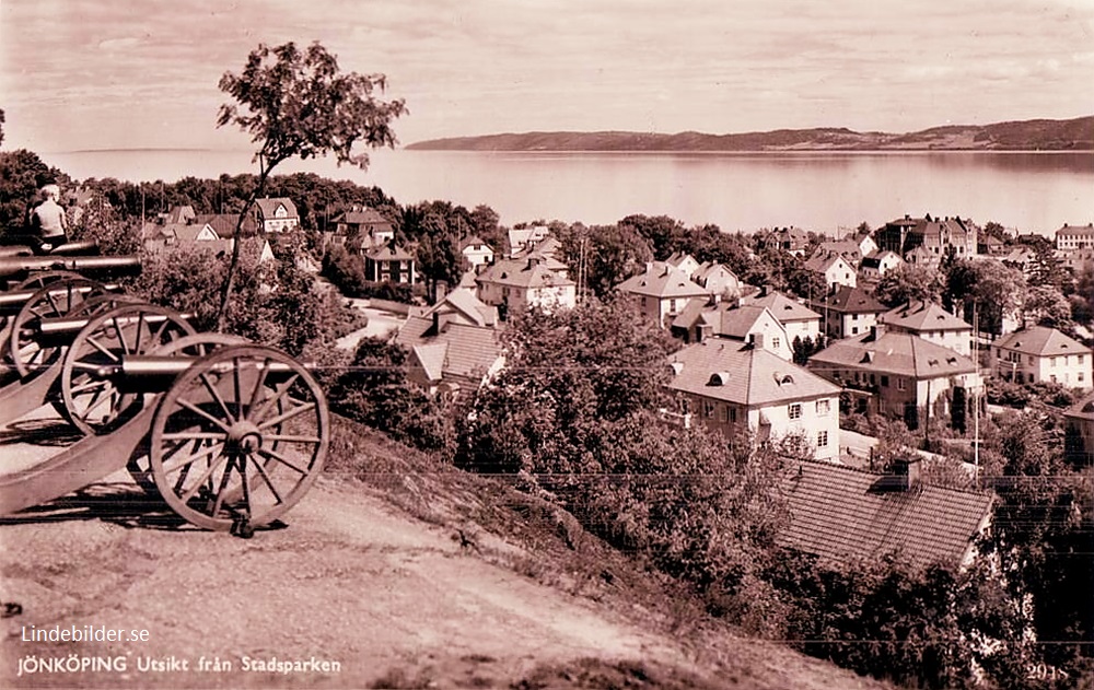 Jönköping. Utsikt från Stadsparken