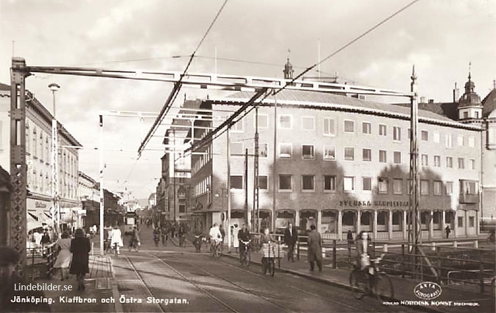 Jönköping. Klaffbron och Östra Storgatan