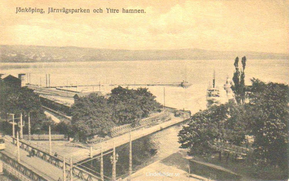 Jönköping, Järnvägsparken och Yttre hamnen