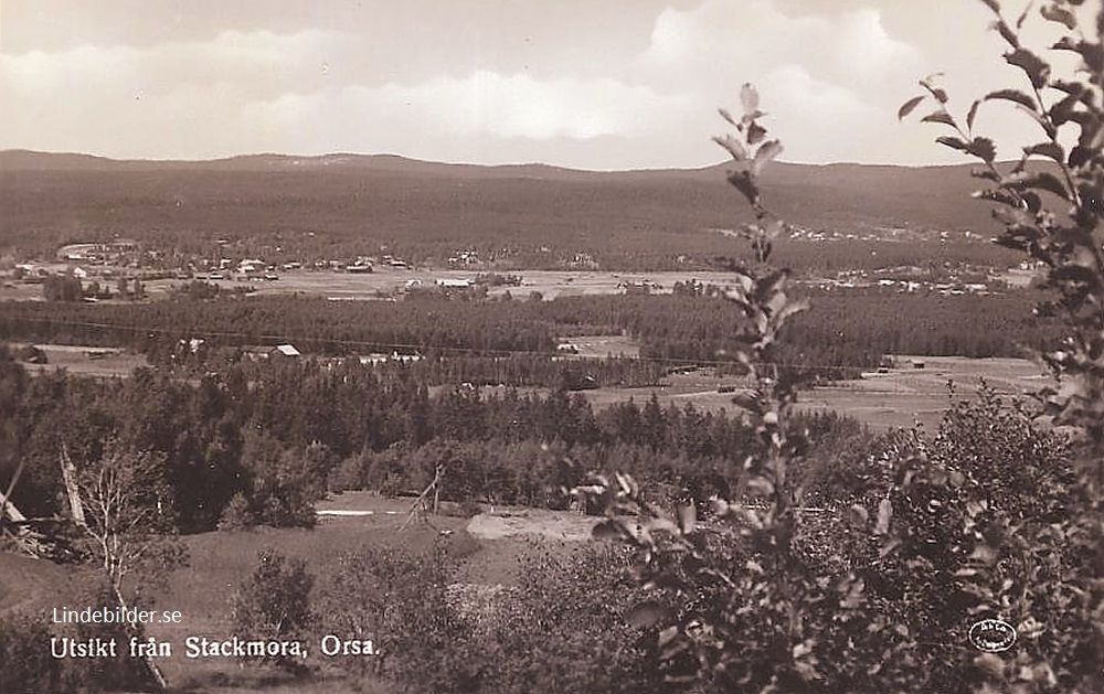 Utsikt från Stackmora. Orsa