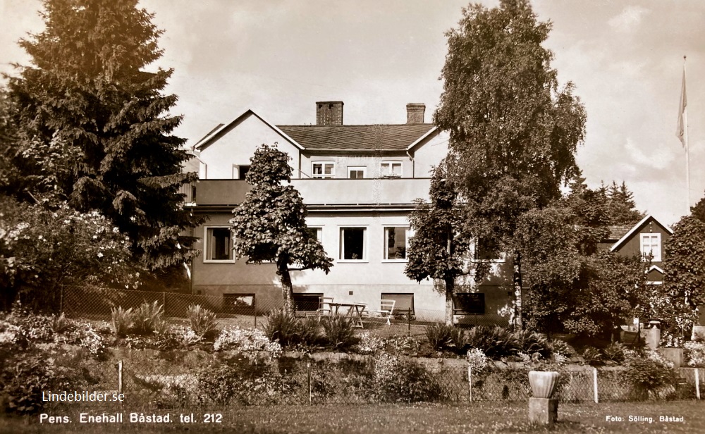 Pens. Enehall Båstad tel 212