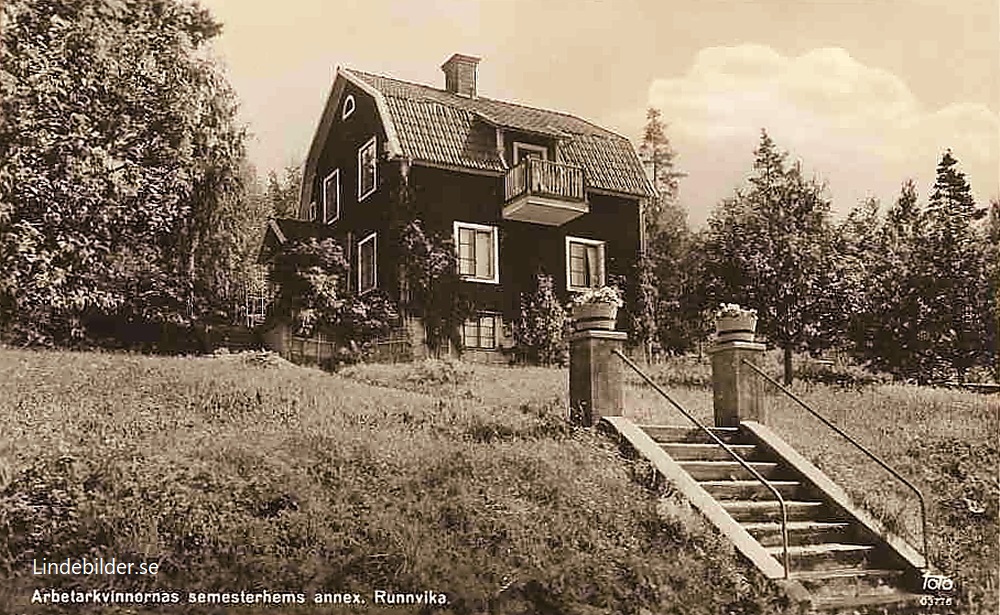 Arbetarkvinnornas semesterhems annex, Runnvika 1954