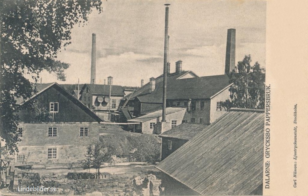 Dalarne. Grycksbo Pappersbruk