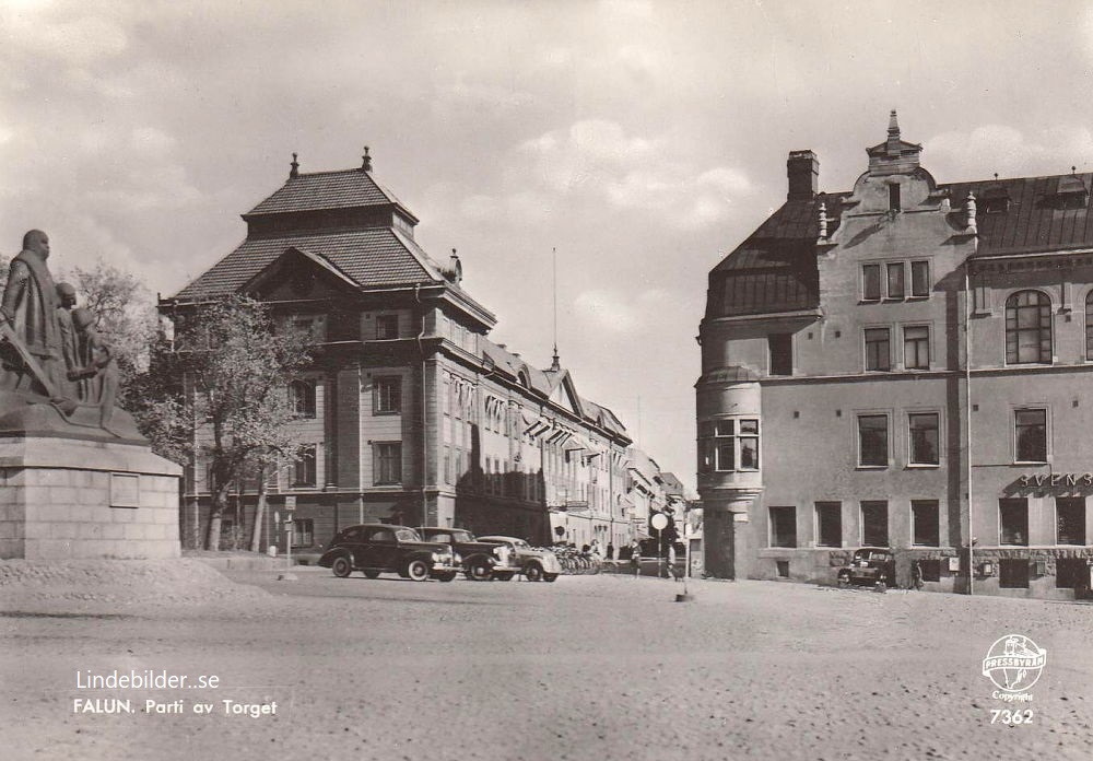 Falun. Parti av Torget