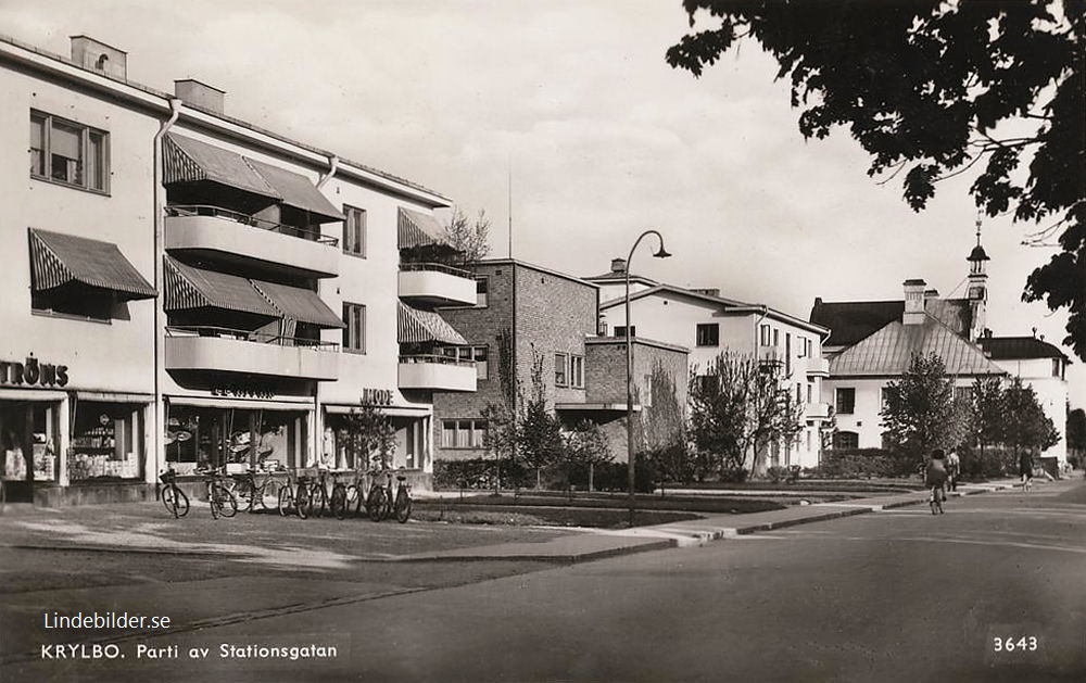 Krylbo Parti av Stationsgatan