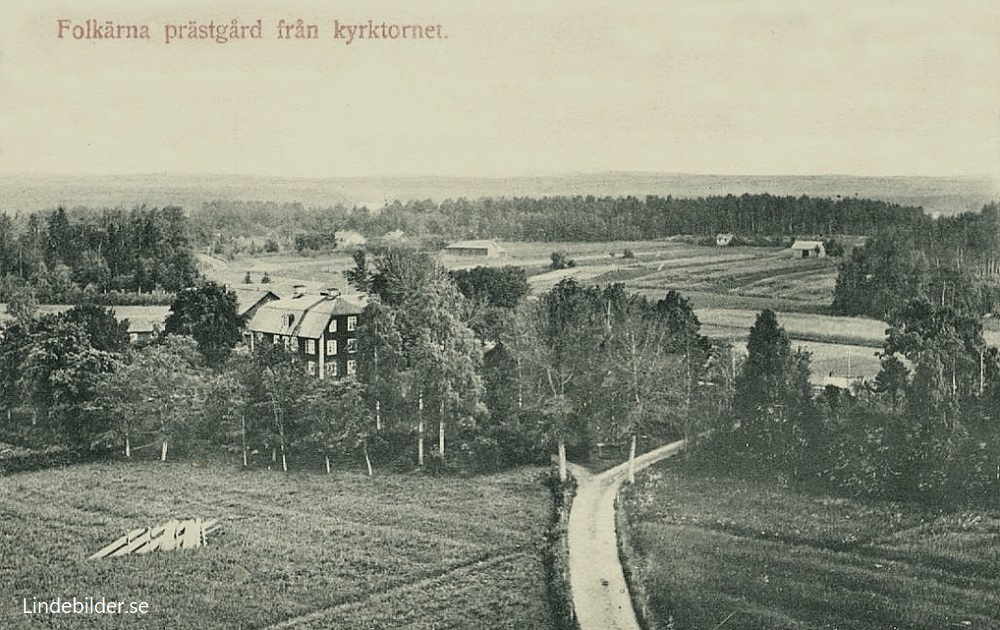 Folkärna prästgård från Kyrktornet