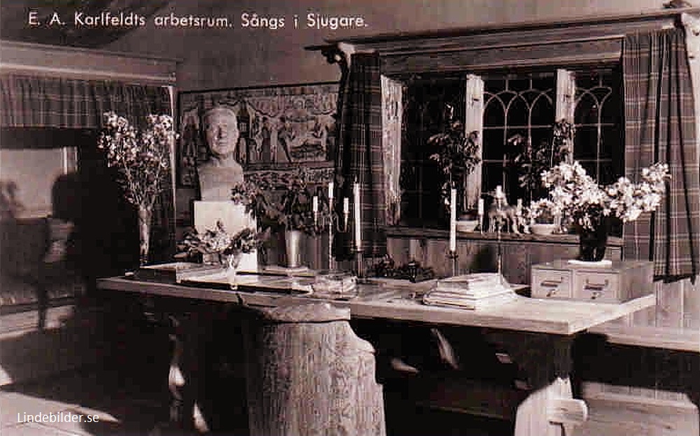 EA Karlfeldts arbetsrum, Sångs i Sjugare