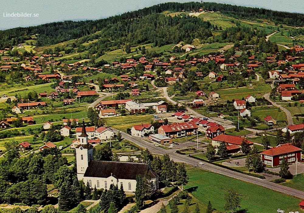 Flygbild över Siljansnäs 1988