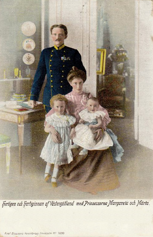 Margaretha, Märtha, Mamma Ingeborg och Pappa Carl