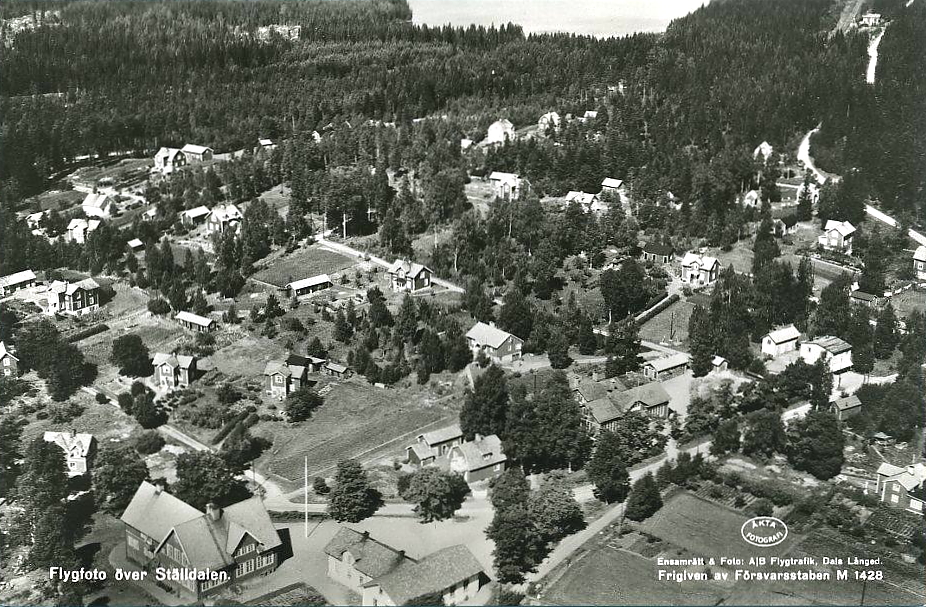 Kopparberg, Flygfoto över Ställdalen 1951