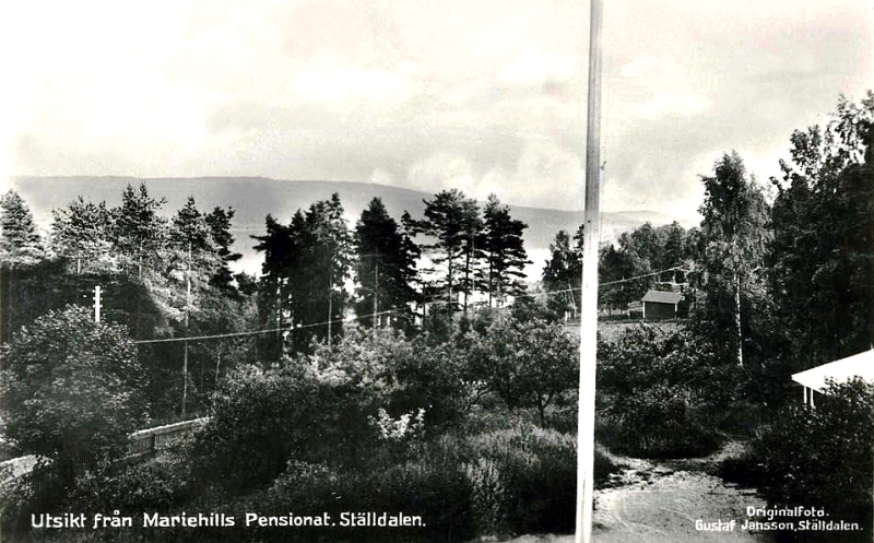 Kopparberg, Utsikt från Mariehills Pensionat, Ställdalen