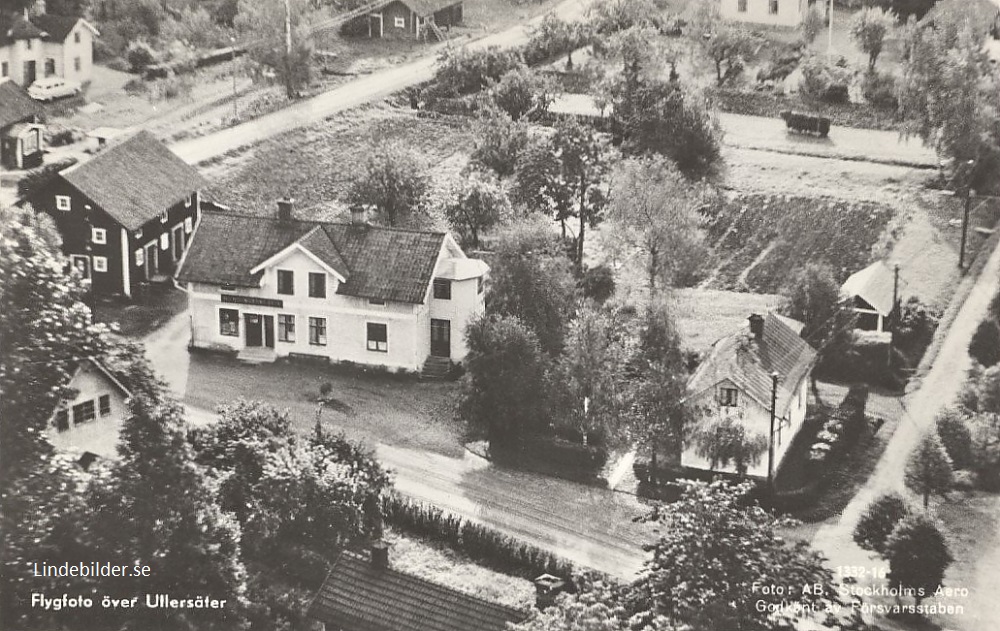 Flygfoto över Ullersäter 1968