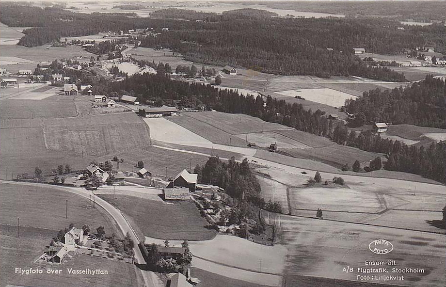 Flygfoto över Vasselhyttan