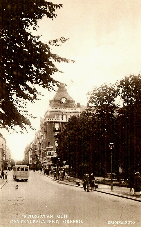 Örebro, Storgatan och  Centralpalatset