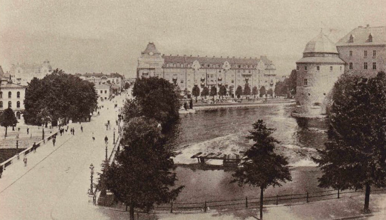 Örebro Storbron och Storgatan 1925