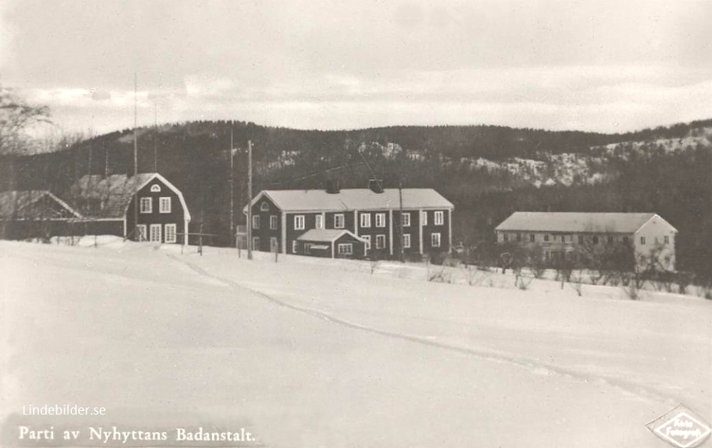 Parti av Nyhyttans Badanstalt