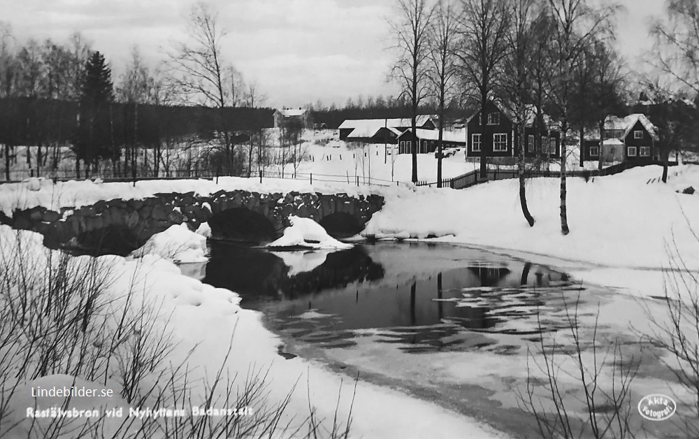 Rastälvsbron vid Nyhyttans Badanstalt  1952