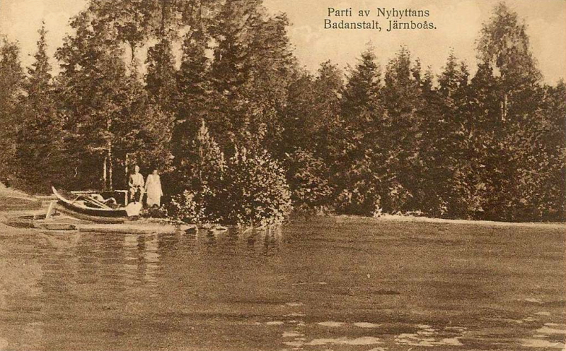 Nora, Parti av Nyhyttans Badanstalt, Järnboås 1924