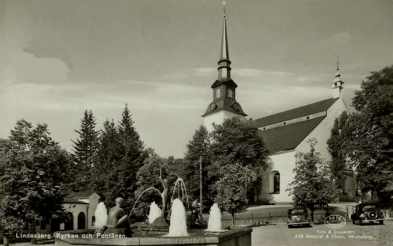 Lindesberg Kyrkan och Fontänen