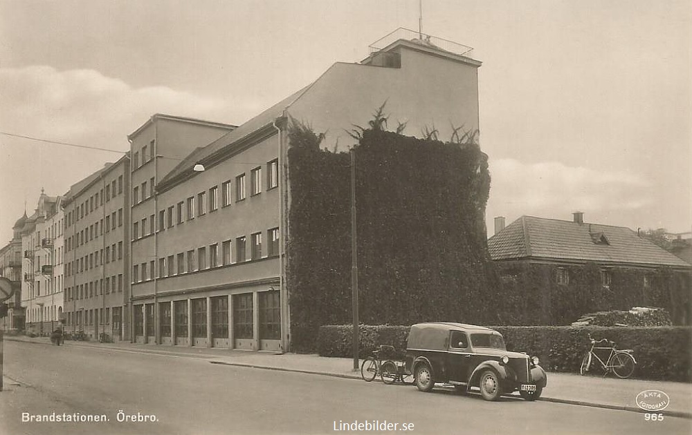 Brandstationen Örebro 1948