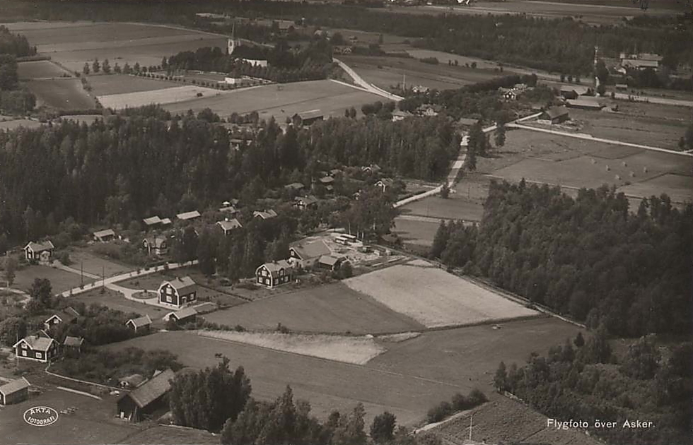 Örebro, Flygfoto över Asker