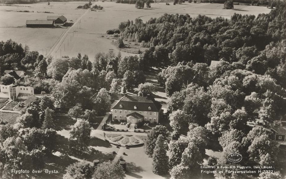 Örebro, Asker, Flygfoto över Bysta