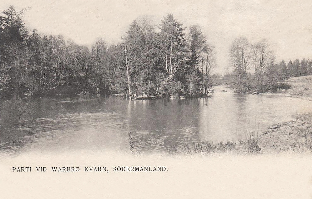 Örebro, Fjugesta, Parti vid Warbro Kvarn, Södermanland 1903