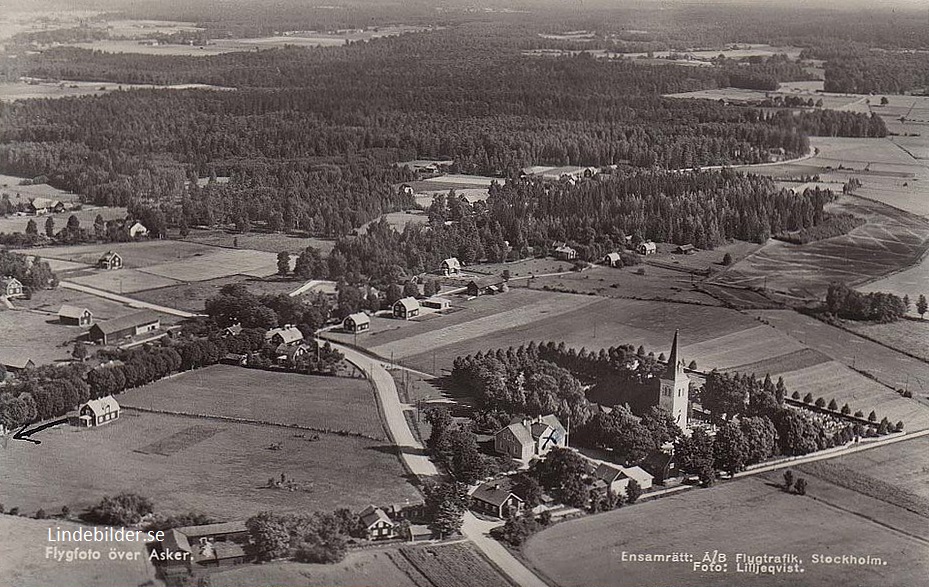 Örebro, Flygfoto över Asker