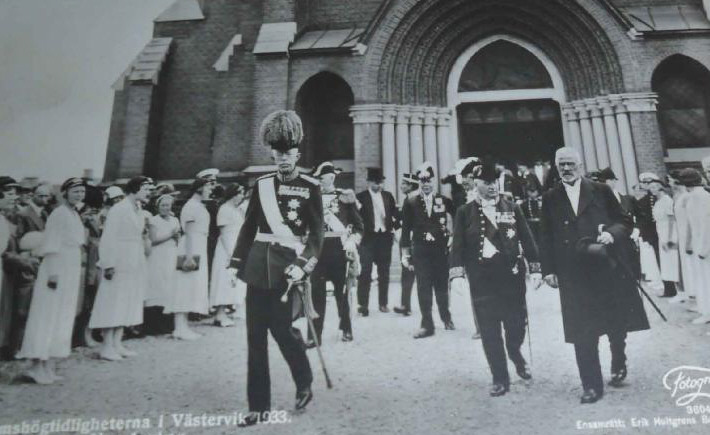 Kung Gustaf V i Västervik 1933