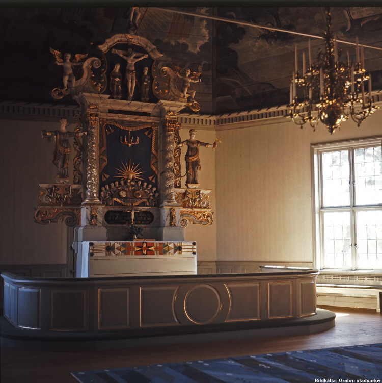 Nora Järnboås Kyrka Interiör 1970