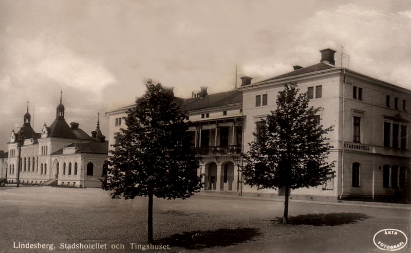 Lindesber, Stadshotellet och Tingshuset