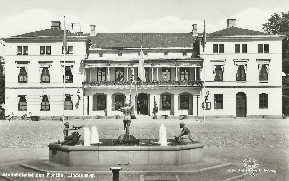 Lindesberg Stadsshotellet och Fontän