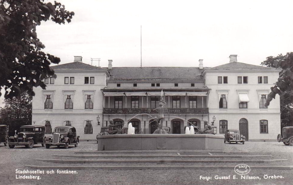 Lindesberg Stadshotellet och Fontänen