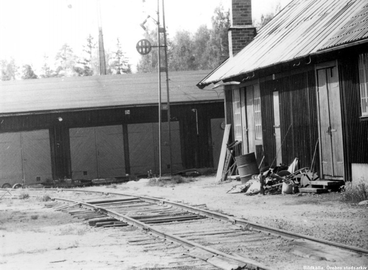 Frövi SJ s förråd och verkstad 1974