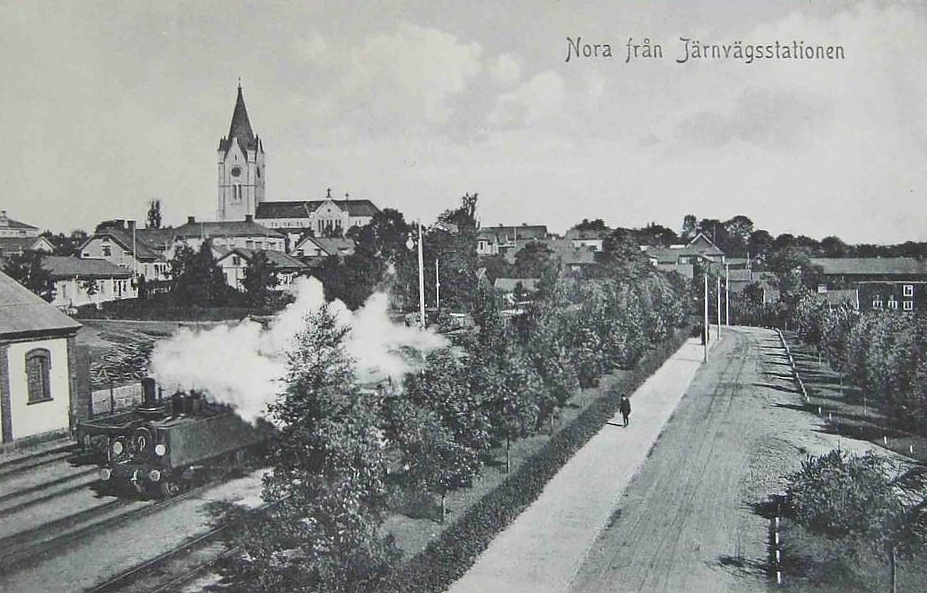 Nora från Järnvägsstationen 1912