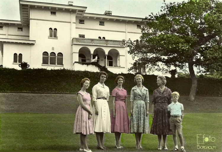 Christian, Margaretha, Birgitta, Desiree, Sibylla och Carl Gustaf